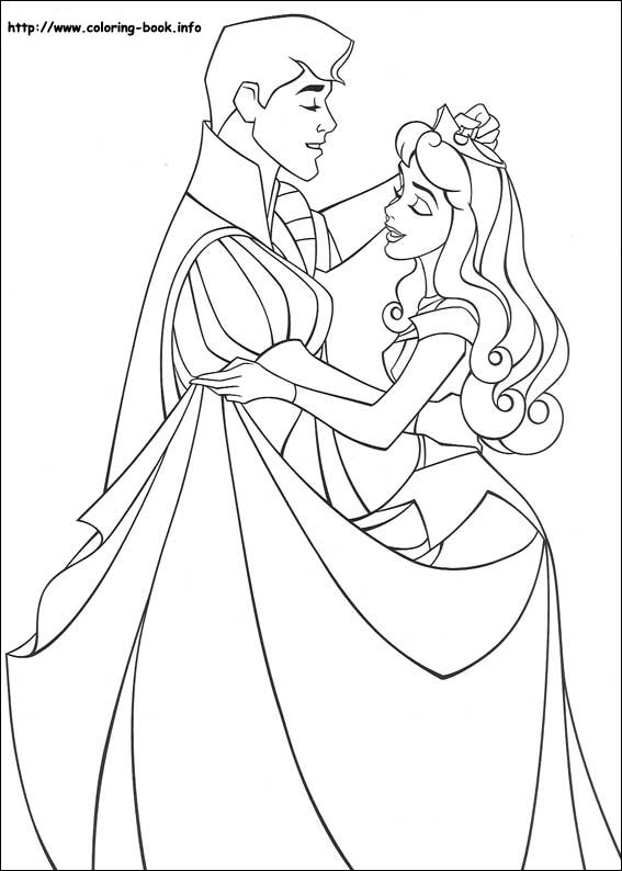 Sleeping Beauty coloring picture